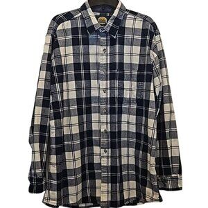 Cabelas Outdoor Gear Button Up Long Sleeve Shirt Size XLT Men's Workwear Plaid